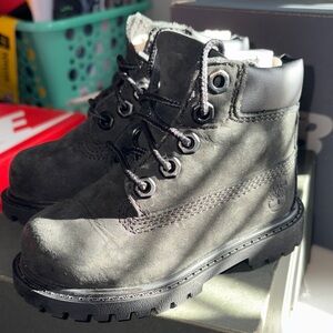 Timberland Kids Charcoal Black Boots
